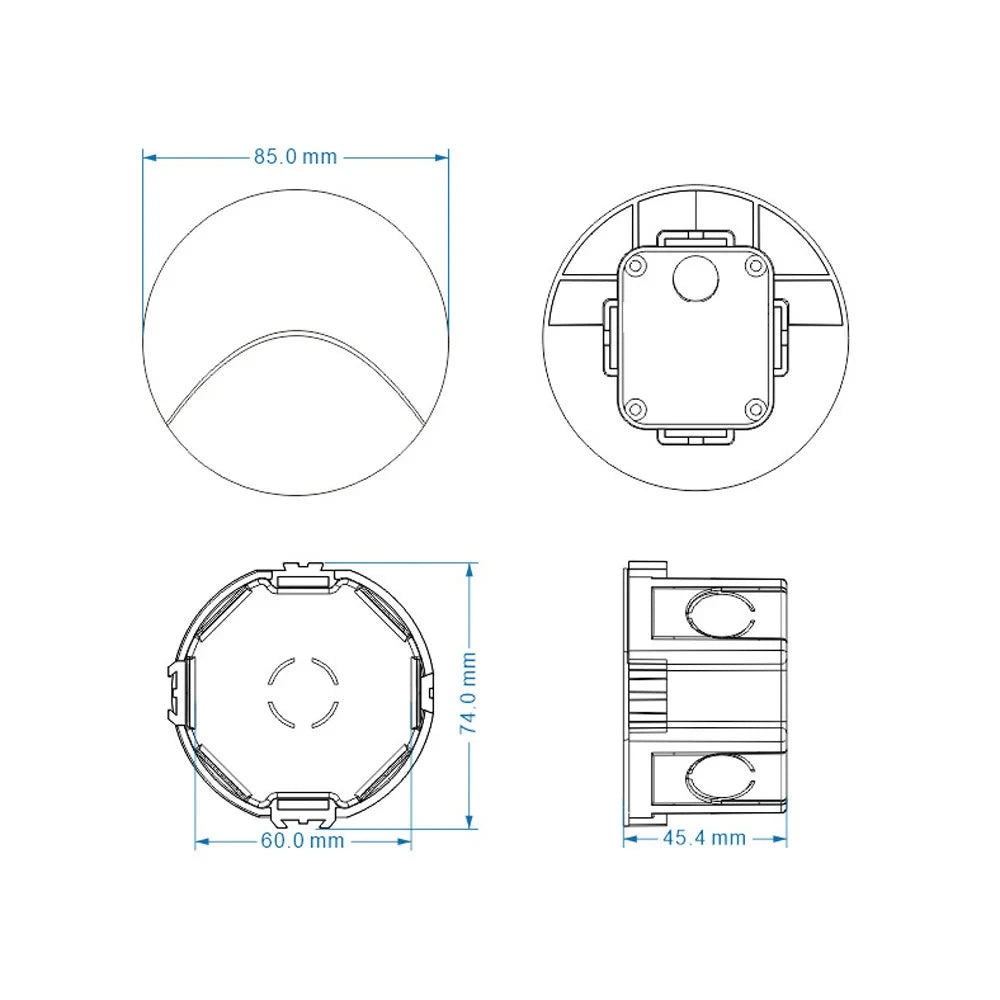 Outdoor Light IP65 Embedded Wall Light 3W LED Indoor Recessed Stair Lighting  Balcony Porch Aisle Courtyard Indoor Wall Light