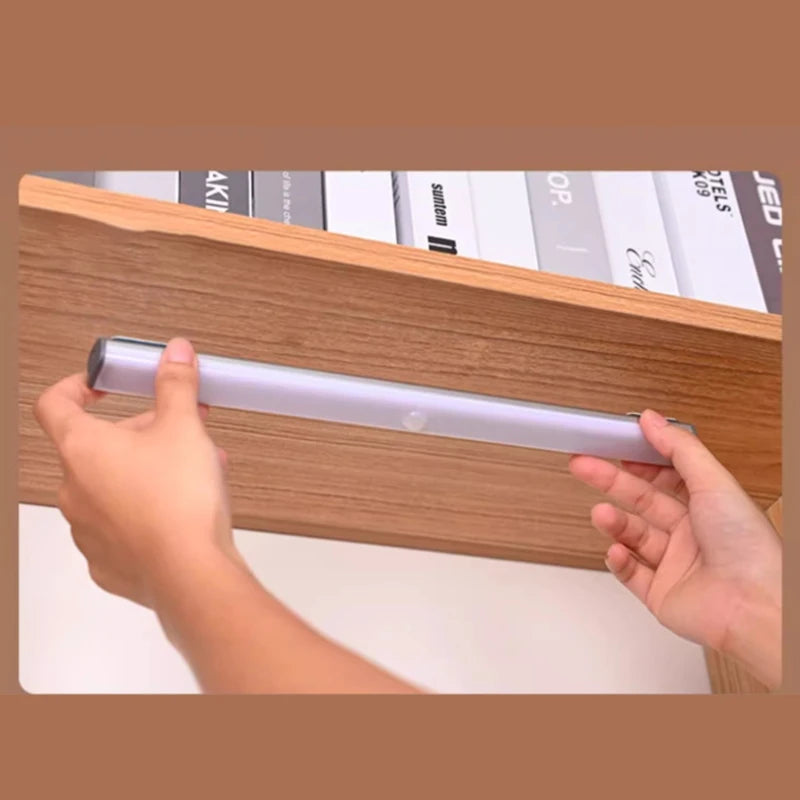 LED Motion Sensor Light Wireless LED Night Light Type C Rechargeable Light Cabinet Wardrobe Lamp Staircase Backlight For Kitchen