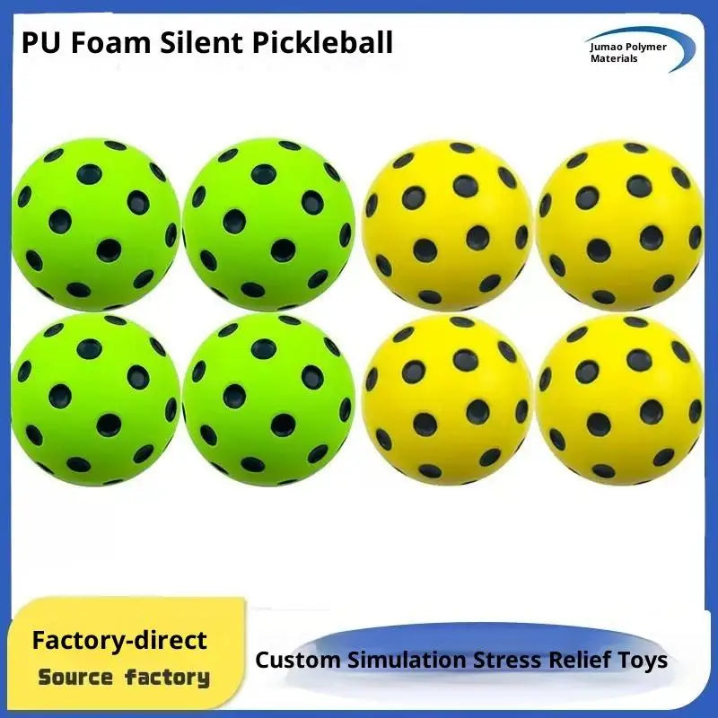 1PC PU Foam Silent Ball for Indoor Pickleball Activities with High Bounce Resistance, Non-Disturbing.
