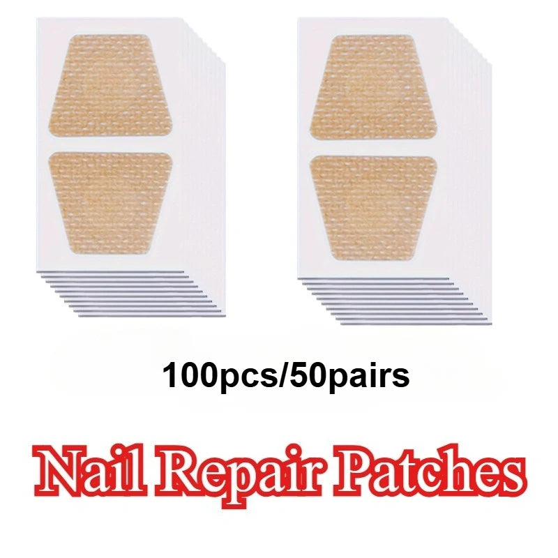 Nail Repair Patches-For Weak,Yellow,Broken,Invisible Under Shoes,Daily Use-Home Pedicure Care,Skin-Friendly,Foot Health Focused