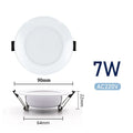 LED Downlight 3W 5W 7W 9W 12W 15W Ceiling Lamp AC 220V Recessed Led Down Light Round Panel Light Spotlight Indoor Lighting