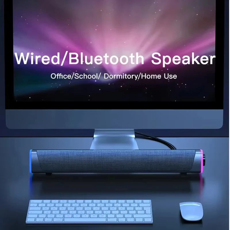 Bluetooth 4D Surround Speaker Home Theater Sound System Computer Soundbar For TV Subwoofer Wired Stereo Strong Bass