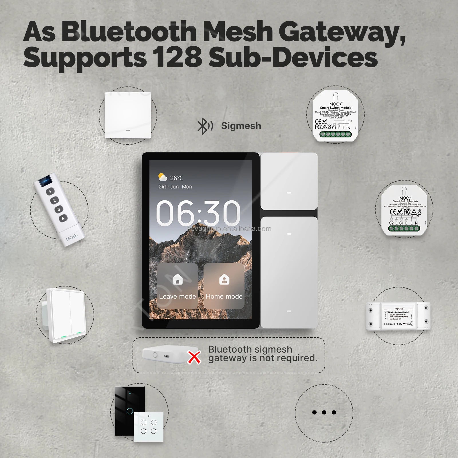 Inteligentes Para El Hogar Android WiFi Zigbee Bluetooth Smart Home Products Home Automation Control System