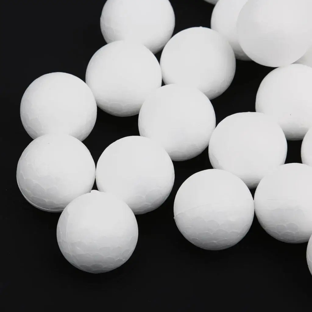 Polystyrene Foam Craft Balls Smooth White Spheres for Sculpting Foam DIY Projects and Home Decor