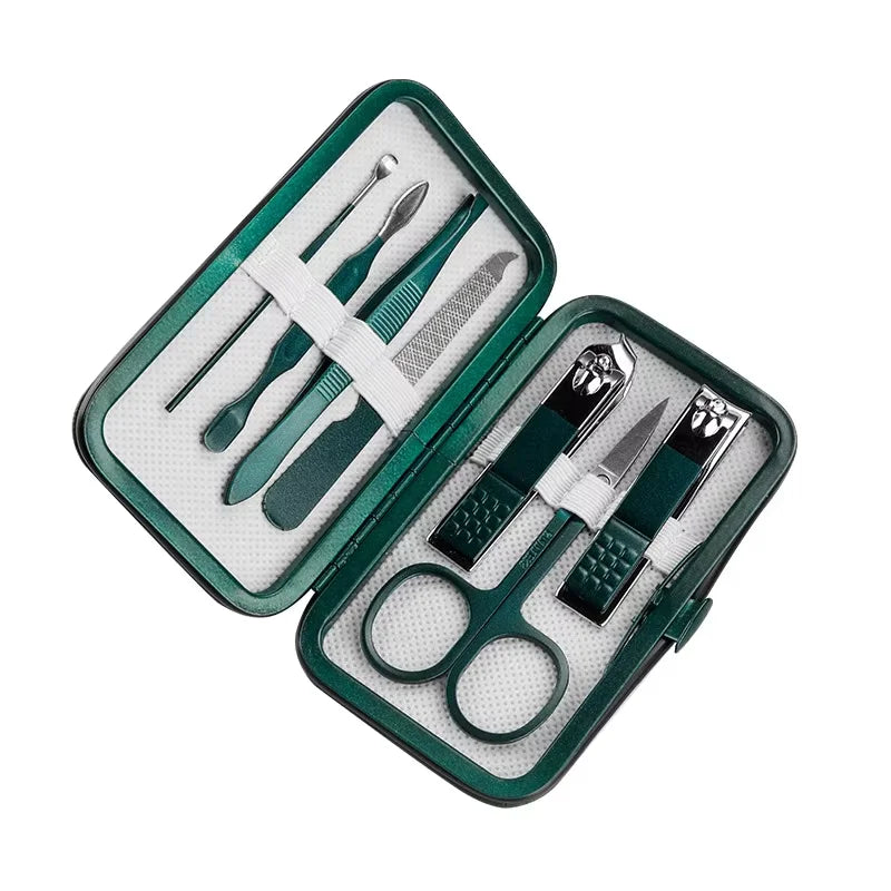 Professional 7-18 Piece Nail Care Kit Stainless Steel Manicure Nail Clippers High Aesthetic Value Portable and Practica Tools