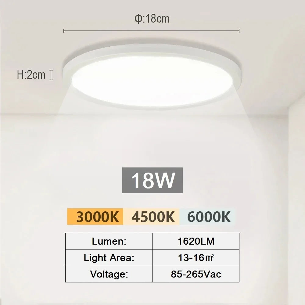 0.9 Inch Ultra-thin Smart Home LED Ceiling Light 38W 28W 24W APP/Remote Control Dimmable Room Decoration Bedroom Living Room