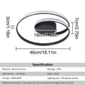 Modern Ceiling Light LED Chandelier Lamp Luminaire Living Dining Room Lighting Acrylic Surface Mounted Home Decor Indoor Fixture