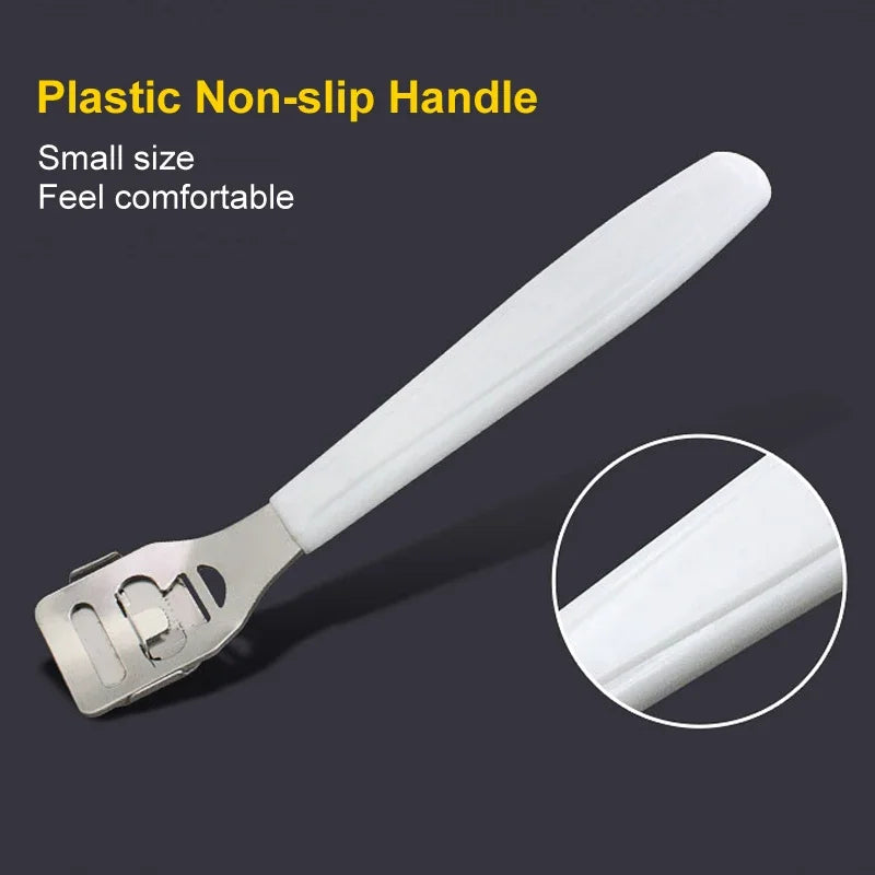 Dead Skin Foot Care Tool Foot Scraper Scraper Pedicure Knife Shovel Silvery Cutting Stainless Steel Convenient Useful Leather