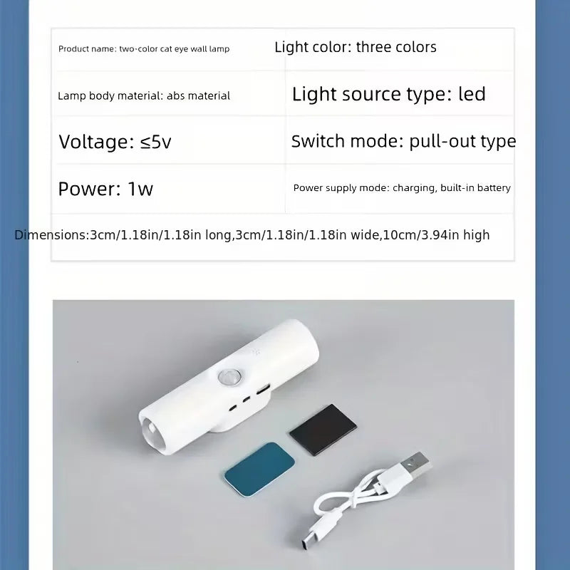 Motion Sensor Smart LED Light Bar - Wall-Mounted Dimmable USB Lighting for Stairs Hallway Bedroom Home Use