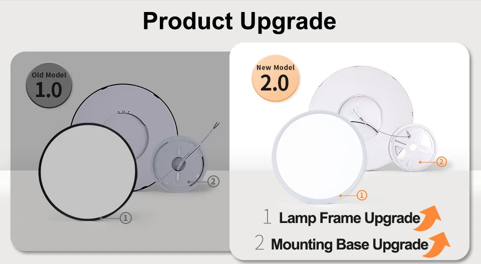 50CM Large Ceiling lamp Smart APP/ Remote Control Dimmable for Bedroom 48W Ceiling Lights AC 110/220V led lights for Living room