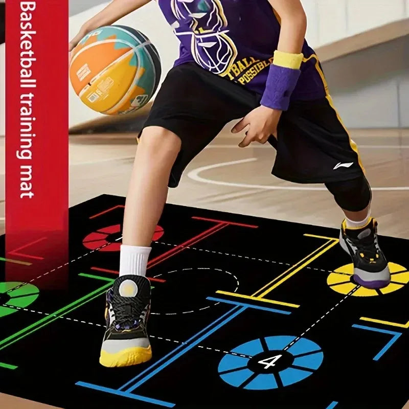 Basketball Train Mat  Non Slip Soundproof Material Training Anti Slip Mats Stain Easy To Maintain Indoor Water Absorption