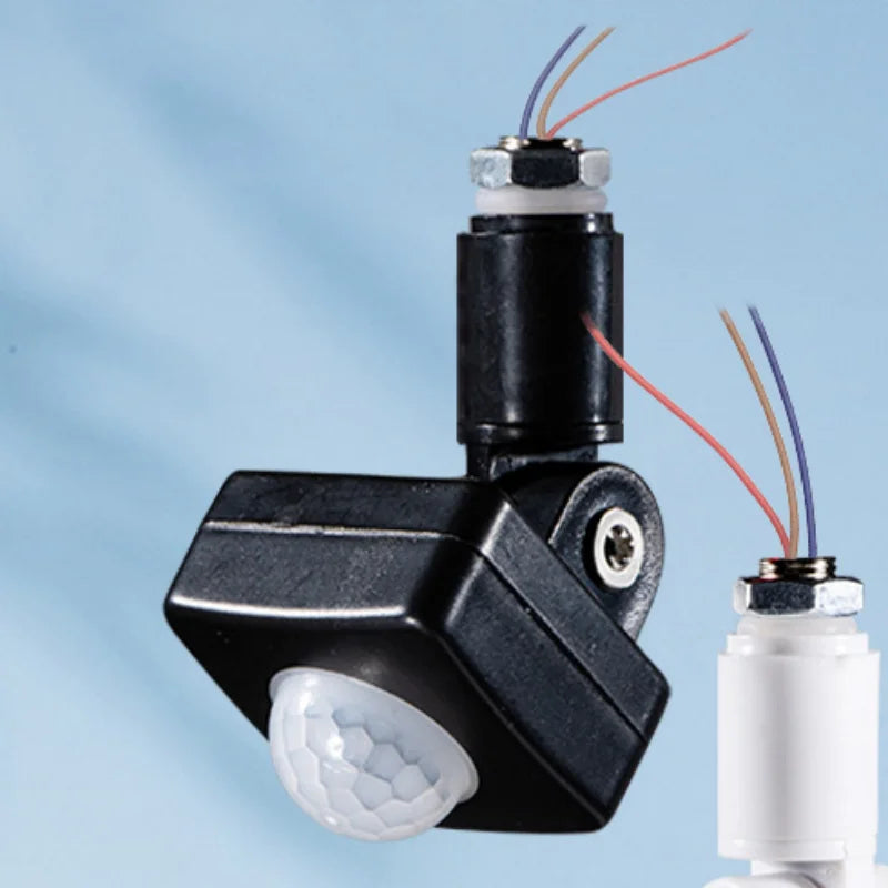 LED Motion Sensor 220V 110V Auto PIR Infrared Detector 180 Degree Rotatable Outdoor Timer Light Switch PIR Motion Sensor