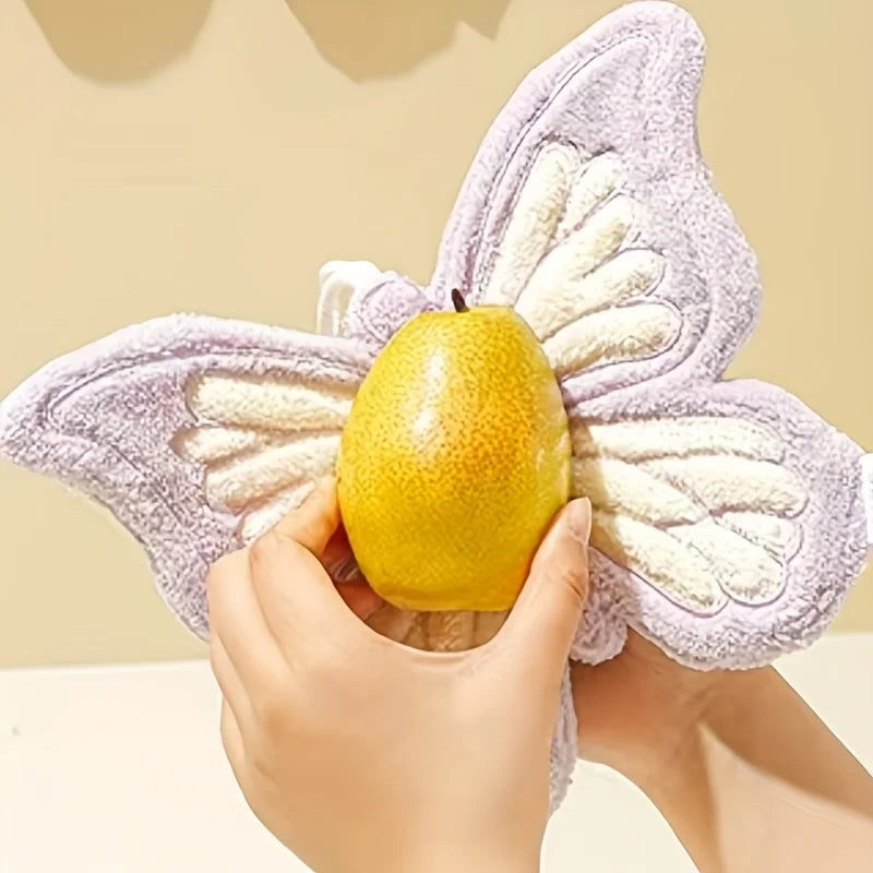 "Beauty" must be translated as "appearance value"   Original: Hanging Coral Fleece Butterfly High-Appearance Cartoon Thickened S
