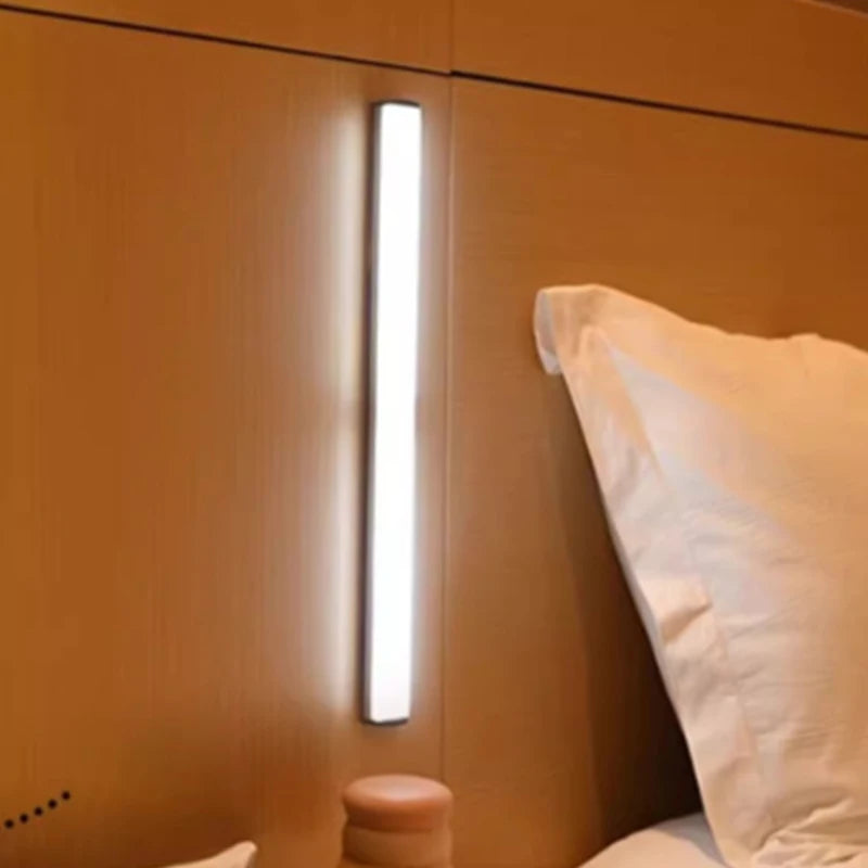 LED Motion Sensor Light Wireless LED Night Light Type C Rechargeable Light Cabinet Wardrobe Lamp Staircase Backlight For Kitchen