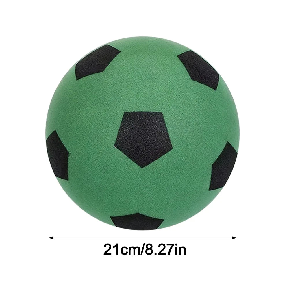 High-Elastic Silent Football Low Noise Easy to Grip Low Noise Foam Soccer Ball 18/21/24CM Lightweight Indoor Training Ball