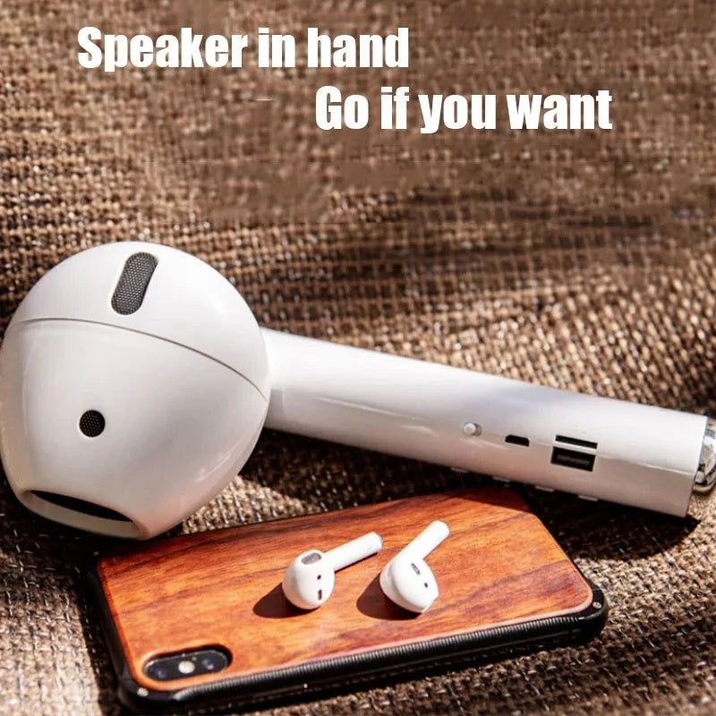 Wireless Bluetooth Speaker AirPods Model Giant Headphones Bluetooth Speaker Support TF Card Novelty Speaker Creative Gift