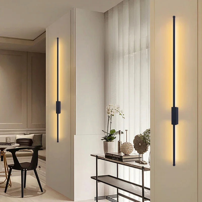 Indoor LED  long wall lamp  Nordic style Long LED Wall Light  Home Decoration Bedroom Living Room Sofa Background