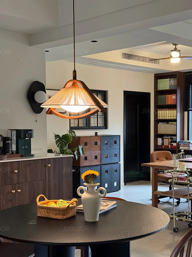 Modern LED Home Decoration Pendant Light Living Room Master Bedroom Retro Tea Room Dining Table Dining Room Lighting Fixtures