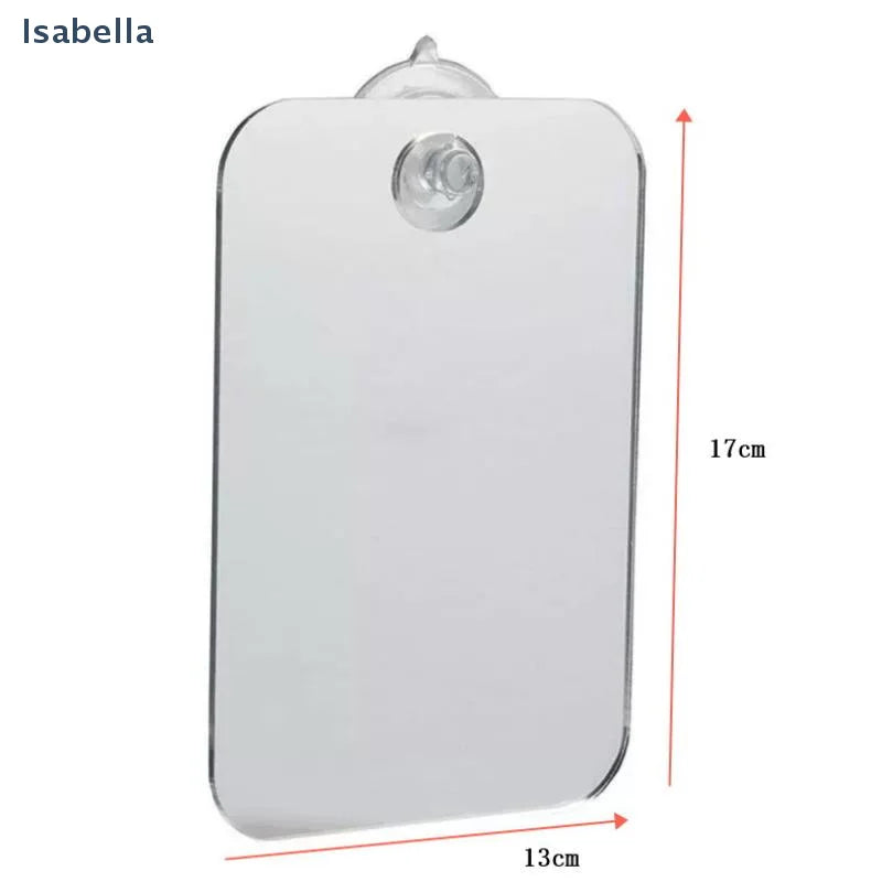 ♥Shaving Mirror for Bathroom - Portable Rectangular Mirror with Hanging Hole, Acrylic Anti Fog Mirror for Shaving & Grooming