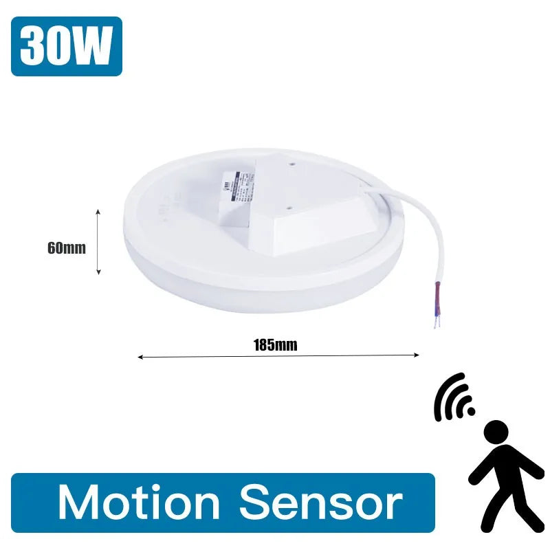 Motion Sensor Ceiling Light Radar Sensor LED Light Smart Lamp 220V/110V For Corridor Entrance Human Motion Ceiling Lamp Panel