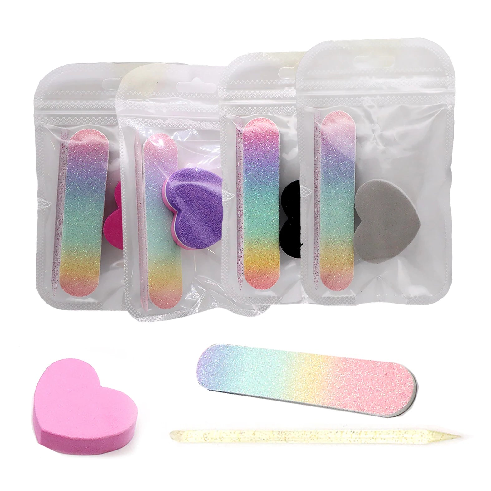 5/10 Sets Care Manicure Set MINI Heat Nail File Set Professional Nail Clipper Kit 3pcs each Pack Nail cuticle clipper Kits