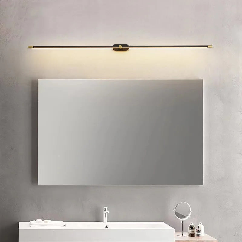Modern Mirror LED Wall Lamps Minimalist Bathroom Wall Lamps For Bedroom Bedside Sconces Decorative Wall Mirrors Lighting Fixture