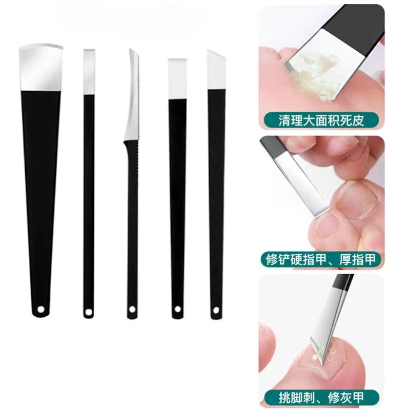 1pc Toenail Scraper Manicure Tools Feet Nail Ingrown Cuticle Pedicure Knife Set Dead Skin Remover Files Foot Care Pedicure Tools