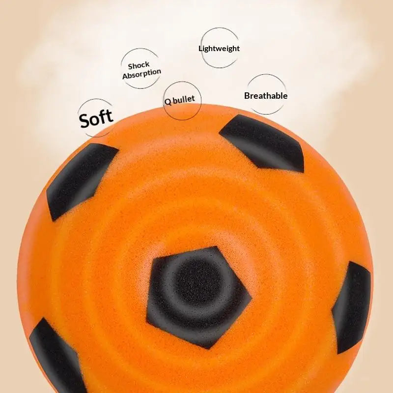 1PC PU Foam Football Set - 3 Colors High-Elastic Silent Indoor Practice Ball with Net Bag for Home Skill Development