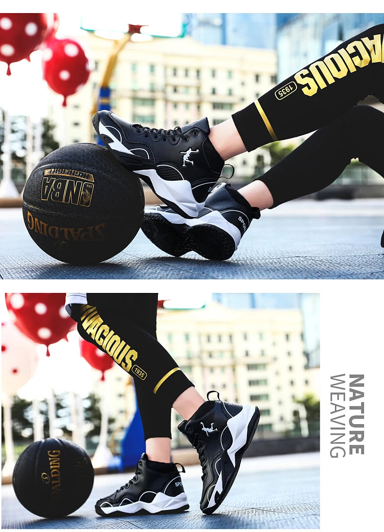 Kids Boy Breathable Basketball Woman Training Sneakers Zapatillas Men's Basketball Shoes High Top Basketball Shoes Outdoor 2025
