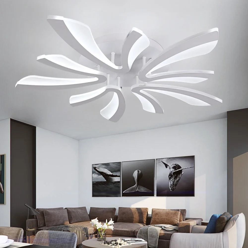 Modern Led Acrylic Ceiling Light Fixture Creative Design Led Chandelier Ceiling Lamps RC Dimming  Indoor Lighting Plafon Lustres