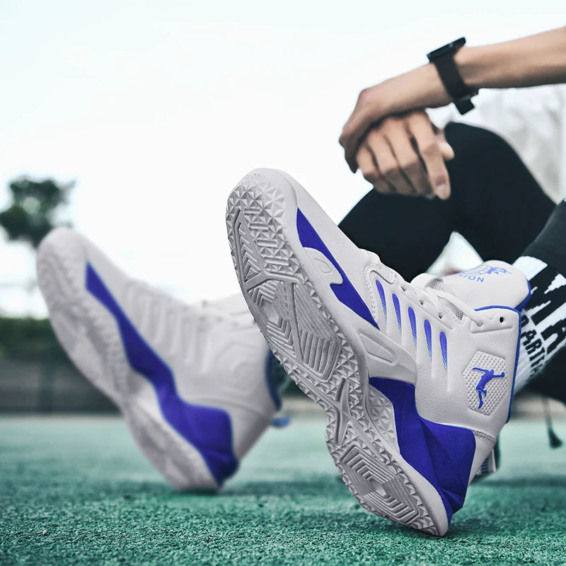 Outdoor Soft Men's Basketball Shoes Comfortable Breathable Man Sneakers Fashion Lightweight Male Cushioning Non-slip Sport Shoes