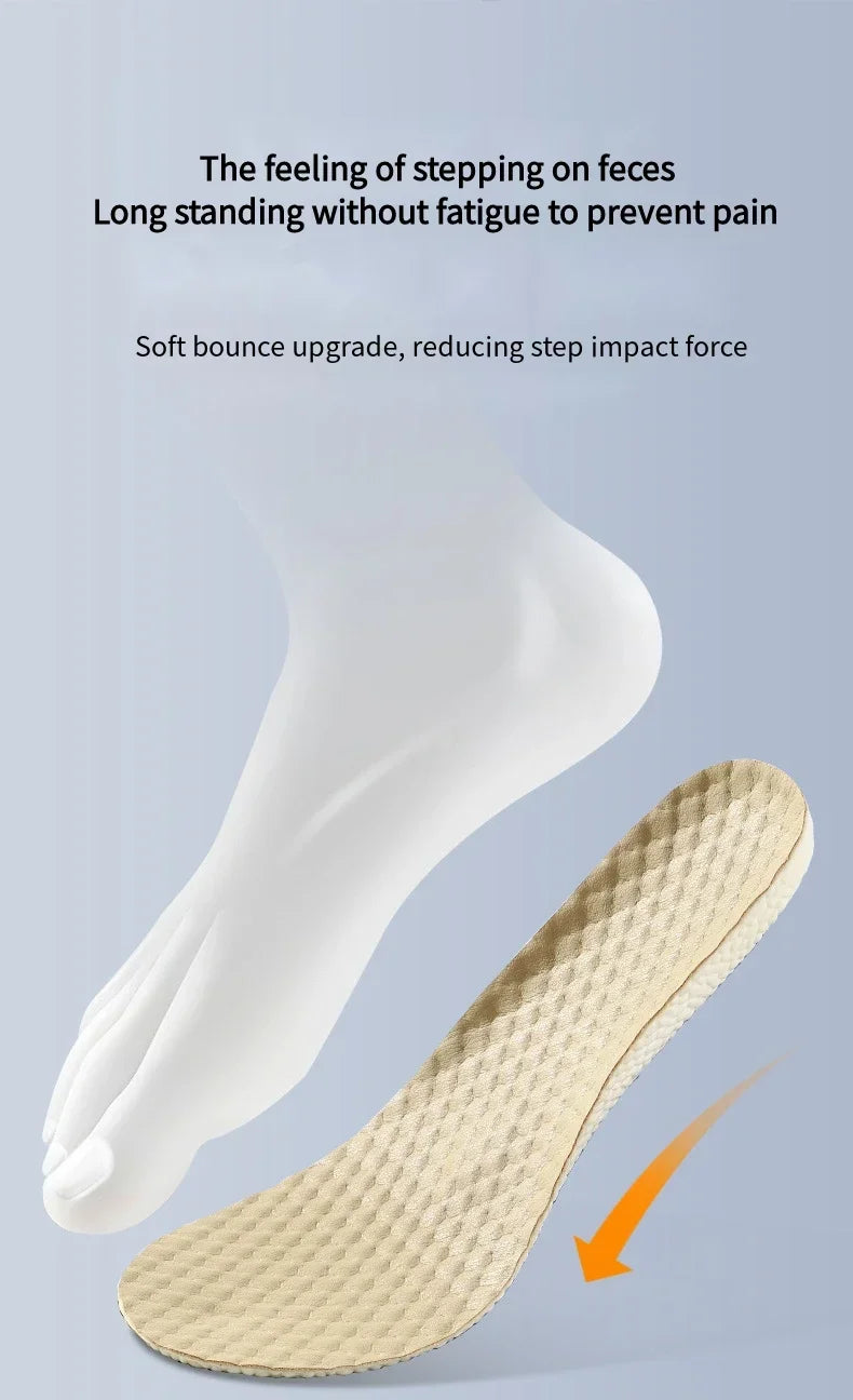 1Pair Memory Foam Insoles for Basketball Sports Shoes Shock Absorption Non-Slip Soft Shoe Sole Comfortable Foot Support
