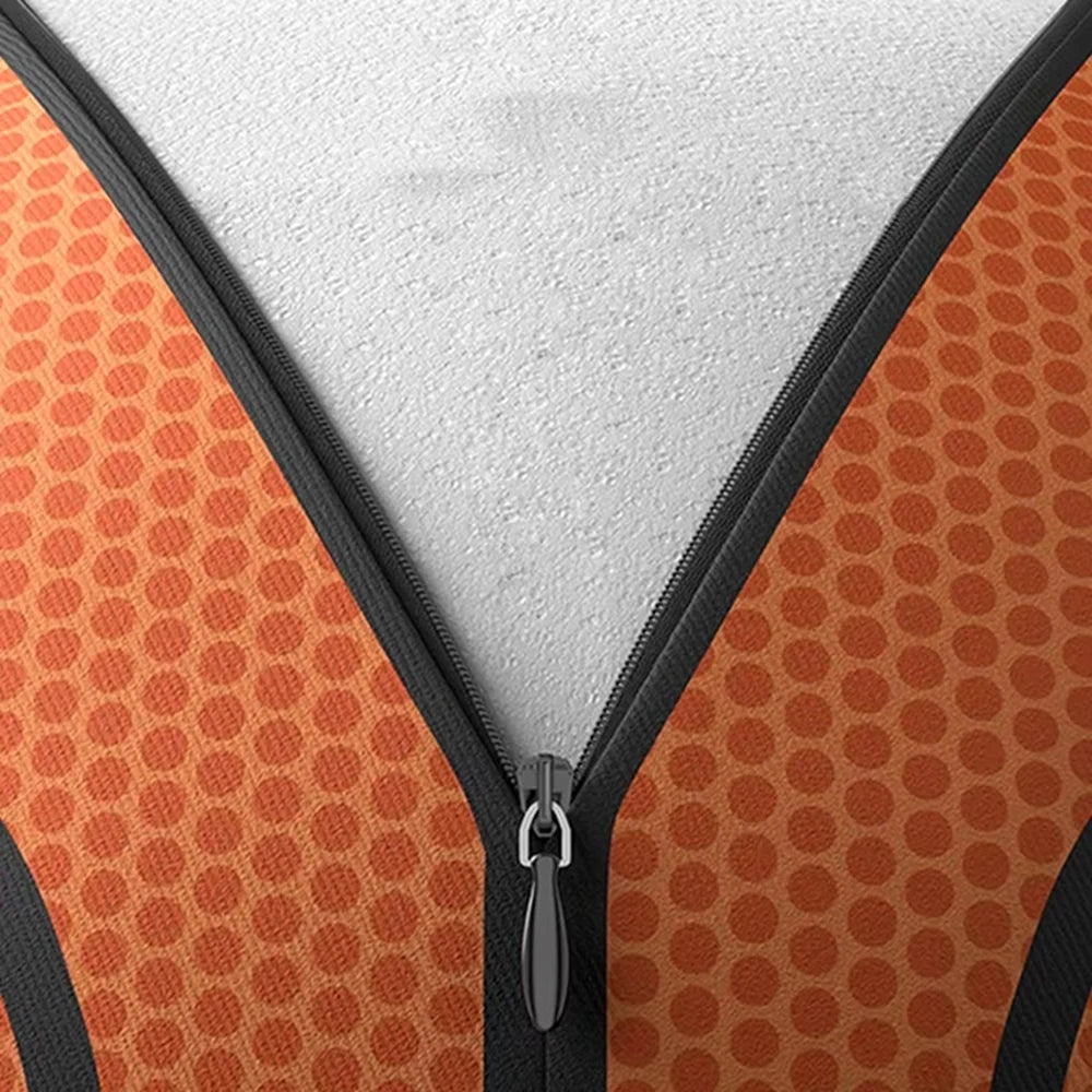 New Cloth Cover Silent Basketball Foam Easy to Grip Bouncing Basketball High-Density Low Noise Training Ball Indoor Activities