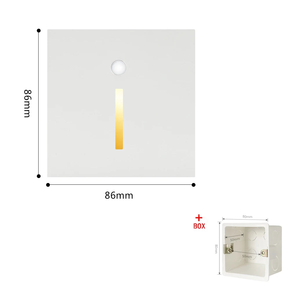 Smart Wall Lamp Pir Motion Sensor footlight Stair Wall Light Led Night light Indoor Lighting for Room Decor Hall Kitchen Bedroom