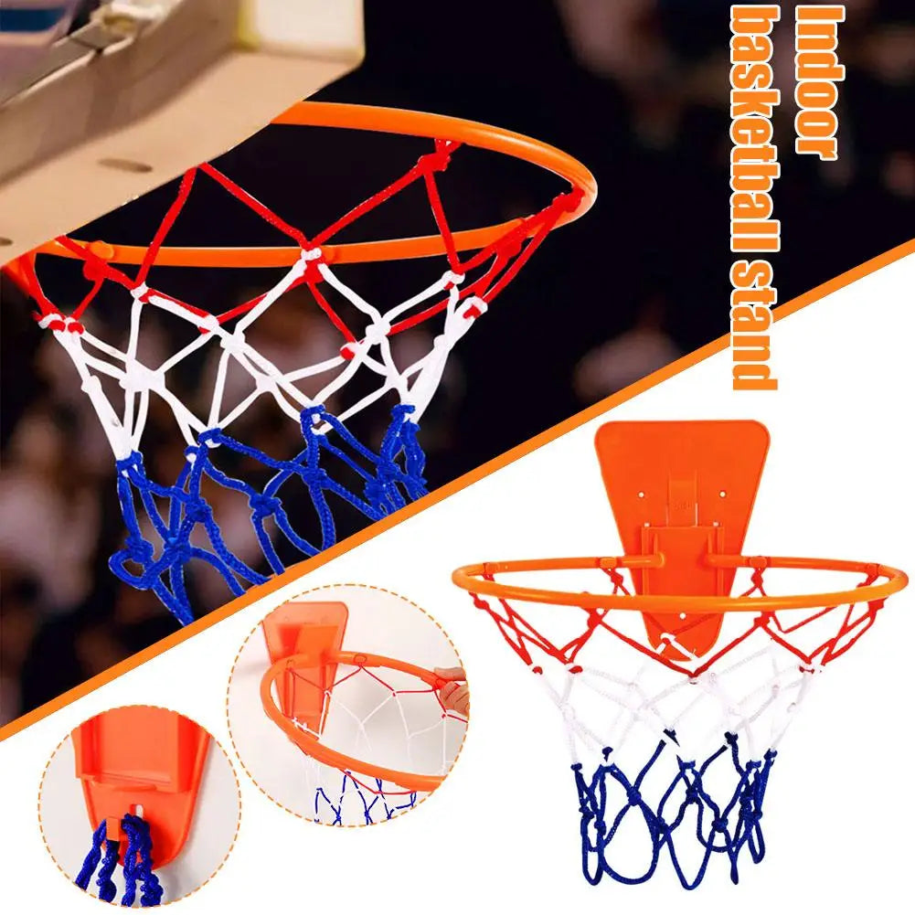 Professional Indoor Silent Basketball Rim Wall Hoop Set - Versatile Home Wall-Mounted Basketball Frame Daily Skill Training