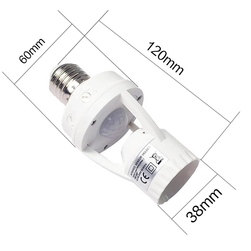 Smart E27 LED Bulb Infrared Motion Sensor Energy Efficient Adjustable Sensitivity for Home Lighting