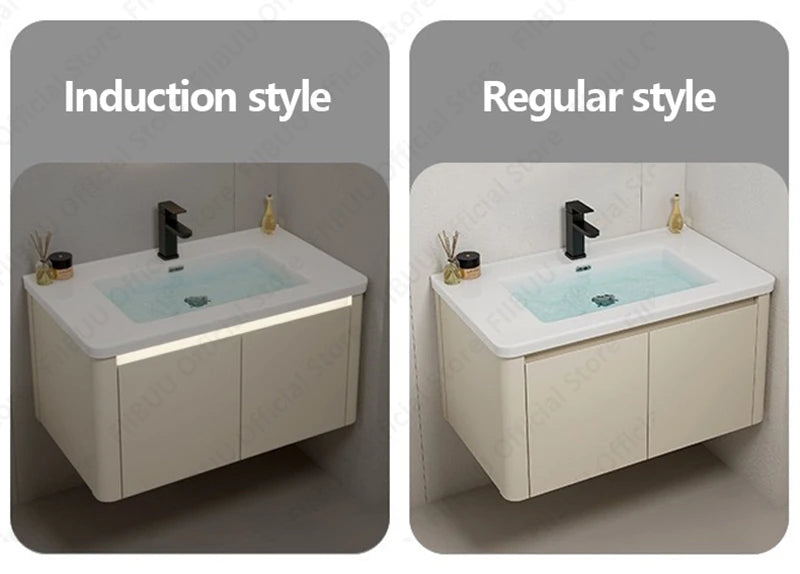 Modern Bathroom Vanity Wall Mounted Bathroom Storage Cabinet, High-Definition Mirror Integrated Bathroom Furniture Accessories