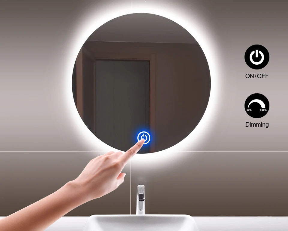 Bathroom Makeup Mirror LED Light Strip 12V Dressing Table Background Lighting Dimmable Touch Sensor LED Vanity Light For Decorat