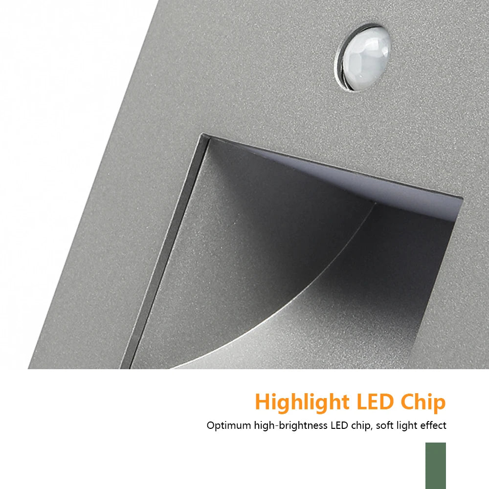 Smart Wall Lamp Pir Motion Sensor footlight Stair Wall Light Led Night light Indoor Lighting for Room Decor Hall Kitchen Bedroom