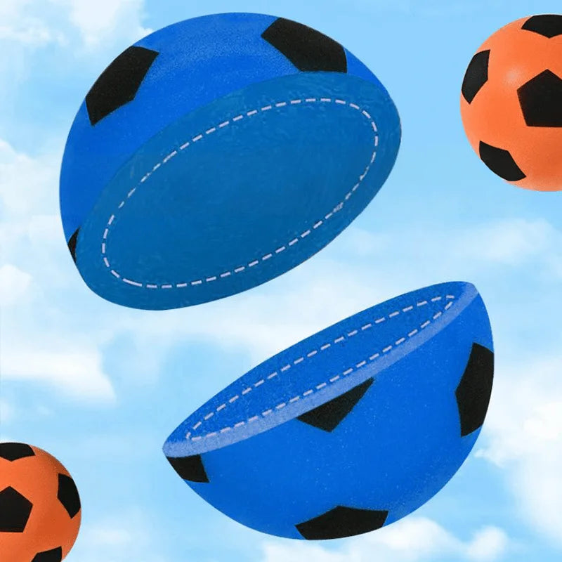 1 Piece Comes in Two Colors to Choose From, High-Elastic Indoor Silent Football and Basketball Ultra-Quiet Pu Foam Practice Ball. Comes with a Net Bag, Suitable for Home Use and Gentle Training, Skill Development, with a Velv