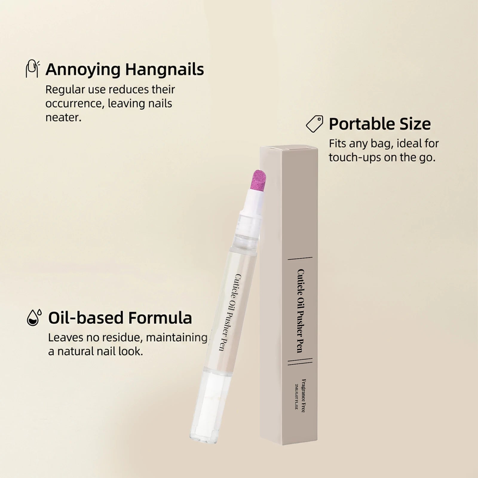 Nail care pen - Gentle care for smooth and shiny nails, moisturizing and smooth, convenient for daily maintenance and care.