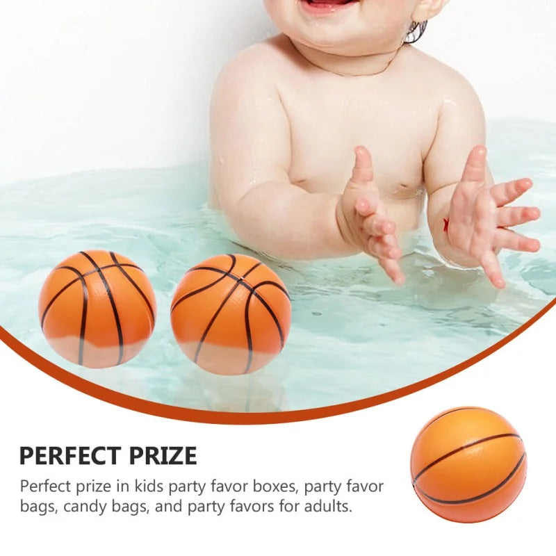 12Pcs 6.3cm Foamed Basketball Stress Balls Kids Stress Balls Toys Stress Balls Foam Rubber squeeze Anti Stress Toy Balls Soccer