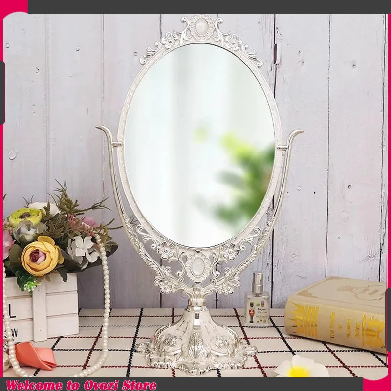 Vanity Dressing Table Mirror Creative Design Luxury Fashion Girls Standing Minimalist Mirror Interior Espelhos Room Decorations
