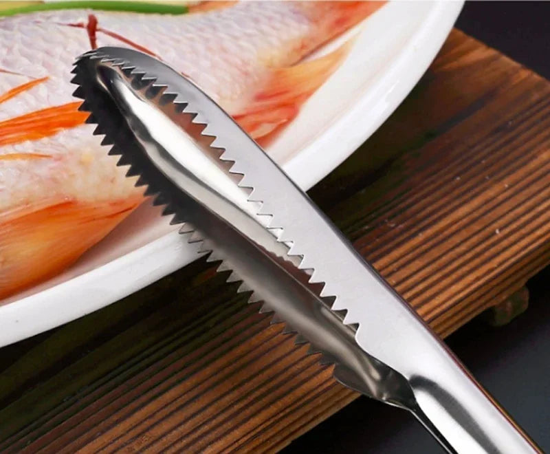 Stainless Steel Fish Cleaning Knife Skinner Fish Skin Scraper Scales Fishing Cleaning Kitchen Cooking Kitchen Gadget