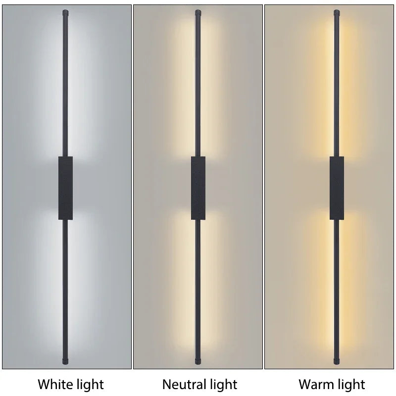 Indoor LED  long wall lamp  Nordic style Long LED Wall Light  Home Decoration Bedroom Living Room Sofa Background