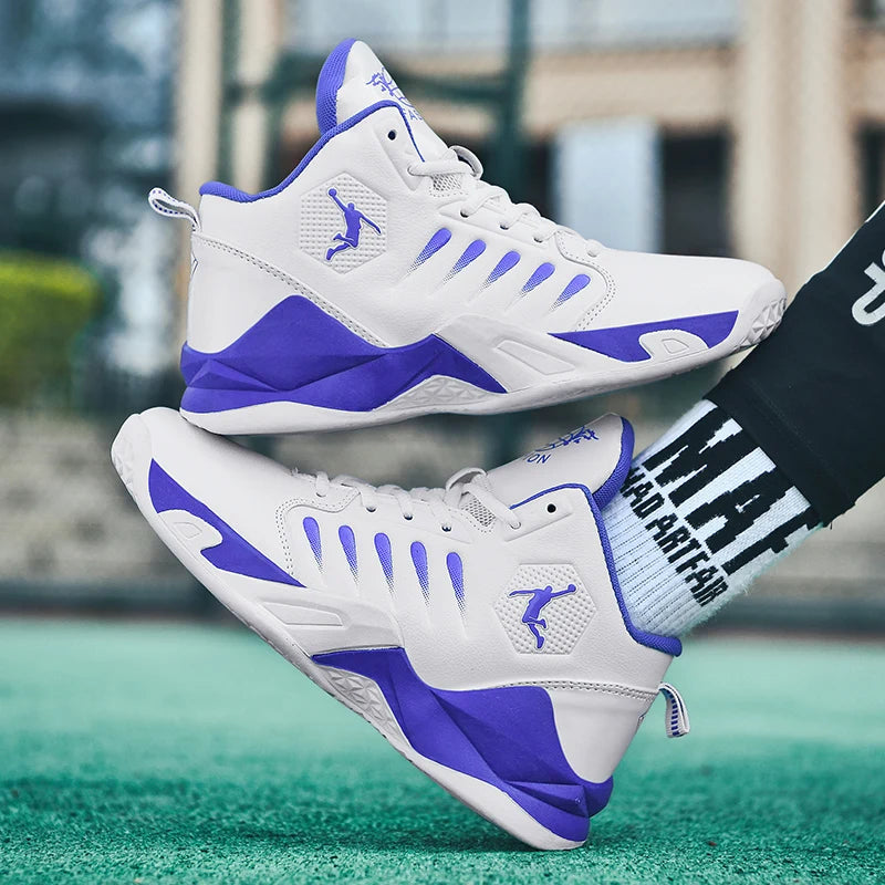Outdoor Soft Men's Basketball Shoes Comfortable Breathable Man Sneakers Fashion Lightweight Male Cushioning Non-slip Sport Shoes