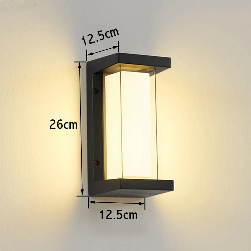Smart WiFi LED Wall Lamp Indoor outdoor with Alexa Remote Control  RGBCW Wall Light for House Porch Front Door