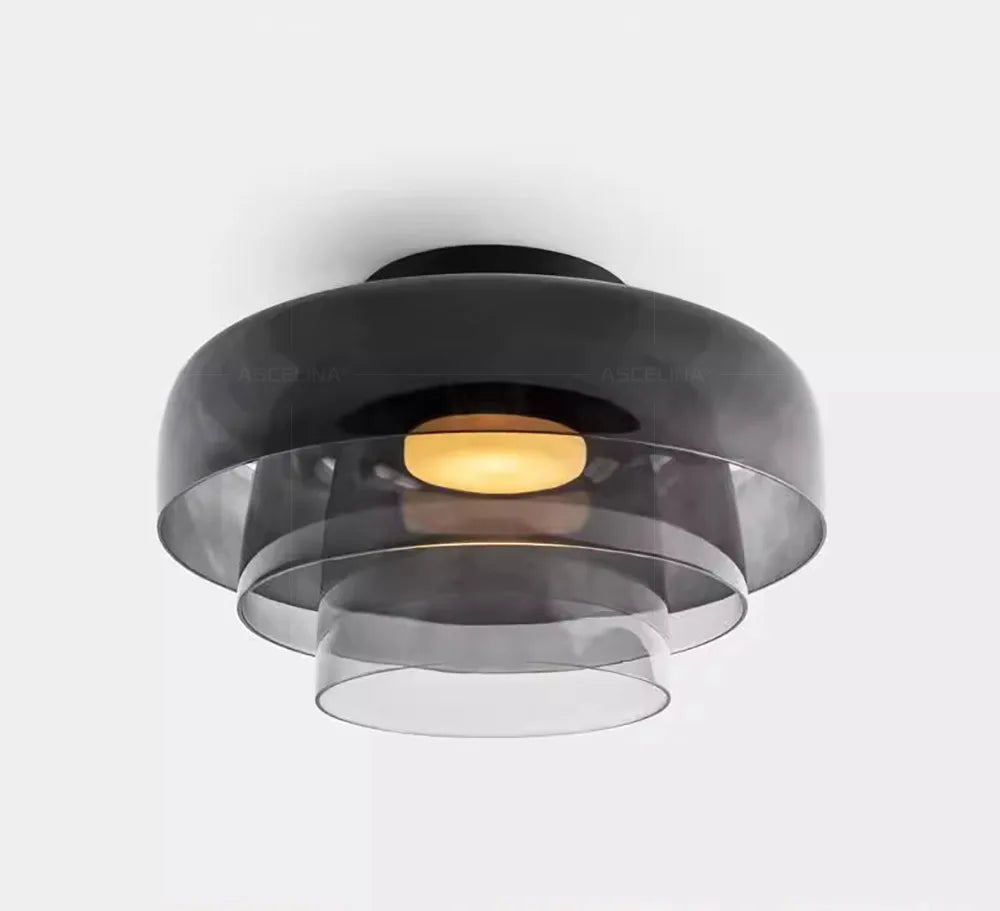 LEVELS Glass Ceiling Lamp Bedroom led Medieval Colourful lamps for Restaurant Creative Dining Room bedroom Balcony hallway Lamps