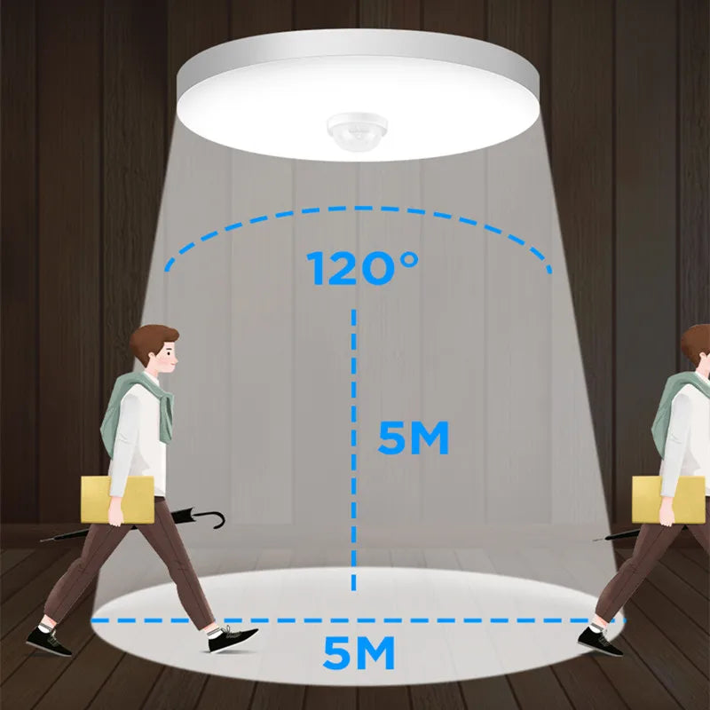 Smart Sensor LED Light Ceiling Lamp Modern Home Indoor Aisle LED Hanging Fixture Induction Lighting Living Room Luminaire Lamps