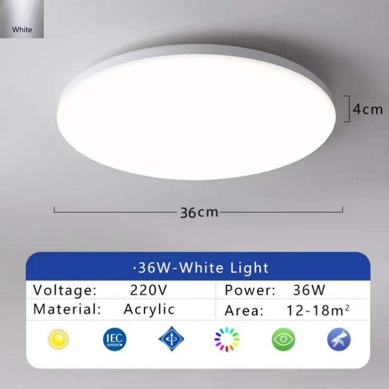 Modern LED Ceiling Light Waterproof Dustproof Three Proof Light Kitchen Bedroom Bathroom Living Room Indoor Home Ceiling Lamp